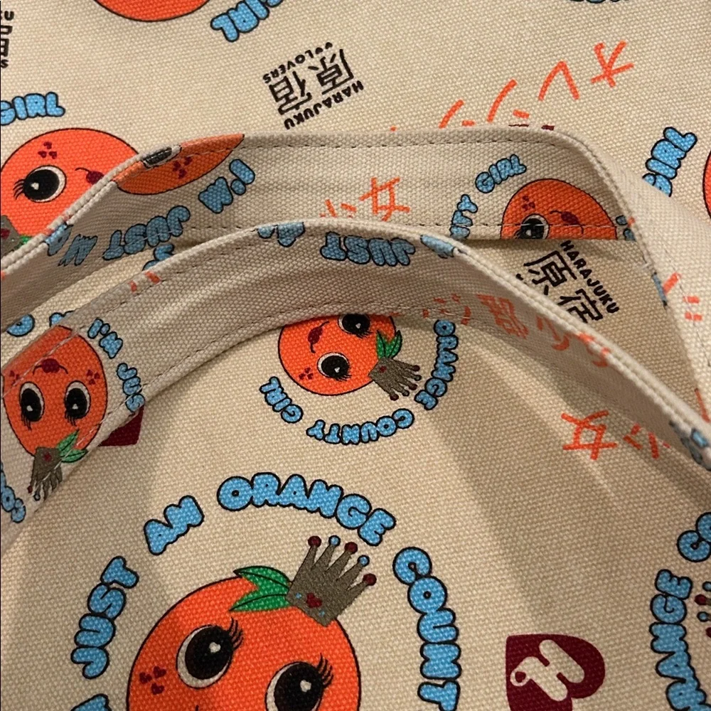 NWOT! Vintage Harajuku Lovers Canvas Tote Bag - Picture 7 of 7